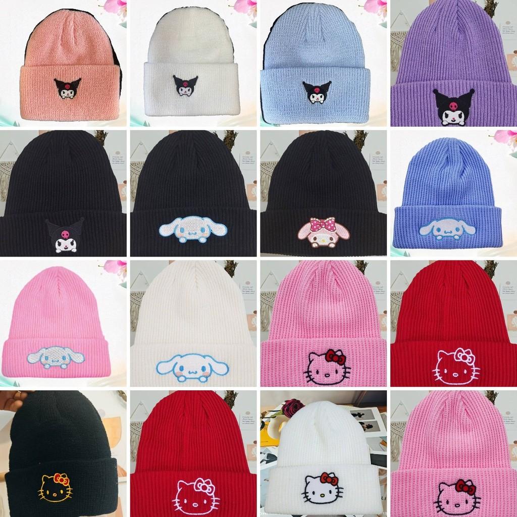 Adorable And Stylish Cross-border Cat Embroidered Knit Hat For Winter Warmth