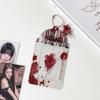 Pvc Card Holder Decorative Gothic Photo Card Protector Instax Photo Keychain Lightweight Transparent Id Holder For Concerts Fan
