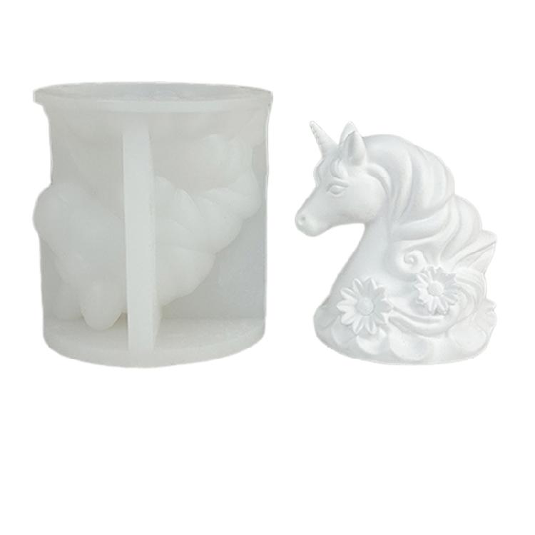 Horse Shape Silicone Molds for Handmade Candle Soap Easy Demolding Multipurpose Animal Silicone Mould for Resin Casting