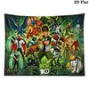 ben 10 Wall Tapestry Aesthetic Wall Hanging Printed Fabric Blanket Decorative Tapestries for Bedroom Living Room Home Decor