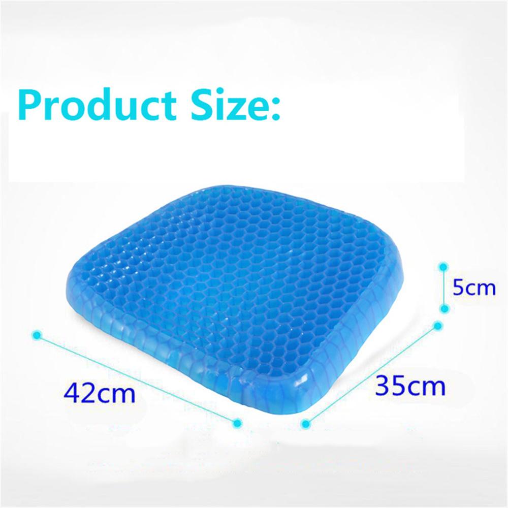 1X Elastic Seater Cushion Pad Silicone Honeycomb Design Pressure Point Massager