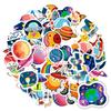 35pcs Playful Astronaut Stickers Whimsical UFO UFO Stickers Stickers For Laptop Luggage Scrapbook Diary Sticker
