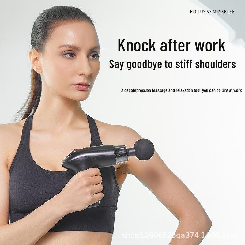Mini Fascial Gun Muscle Relaxation Massager with Intelligent Variable Speed Vibration