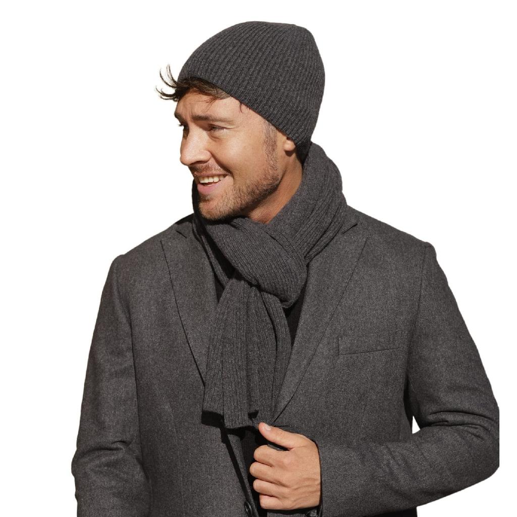 Franko Men' Wool Cap - Gray, Striped | Kamea