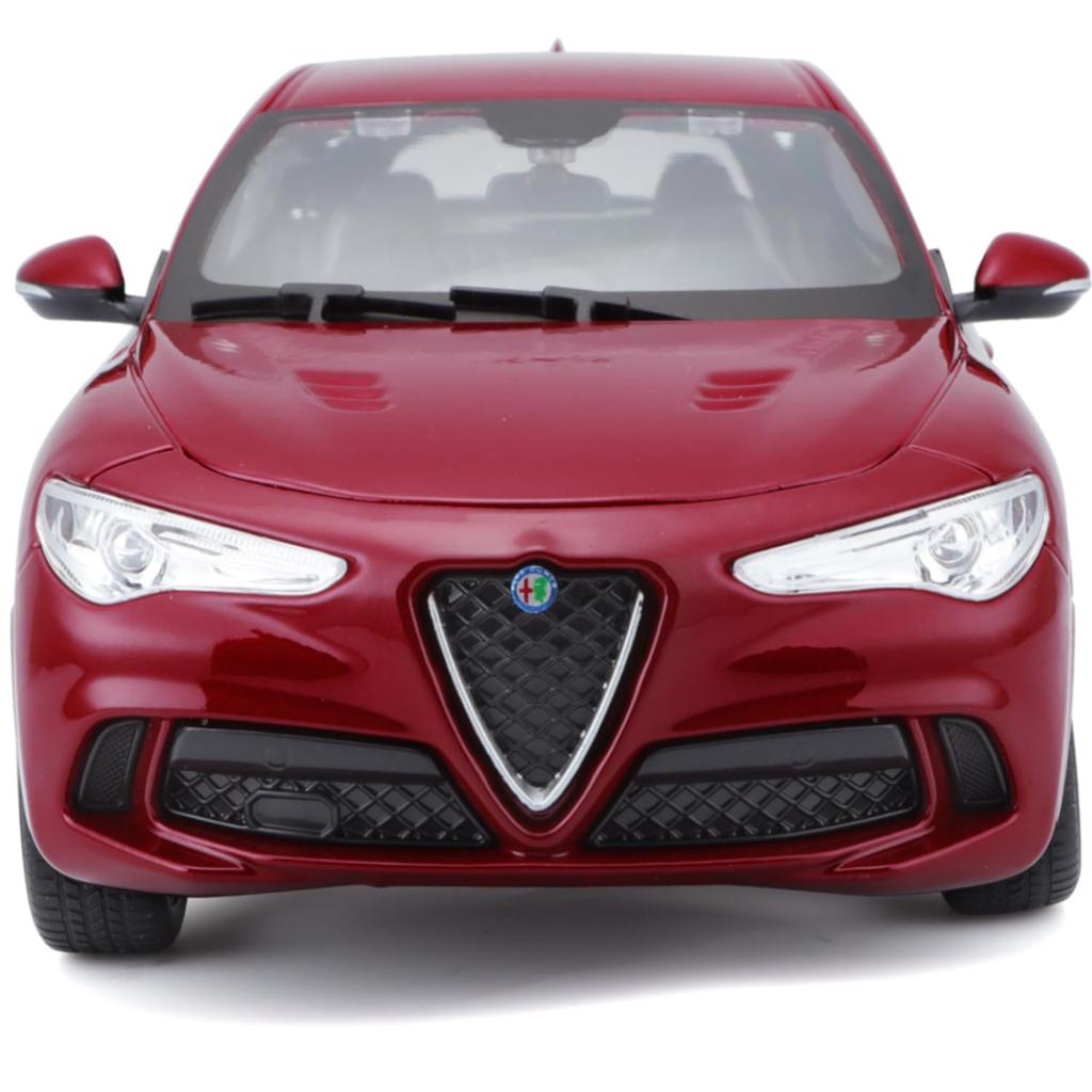 Bburago 1/24 Alfa Romeo Stelvio Red Diecast Model Car, Finished Product, 1:24 Alfa Romeo Stelvio 18-21086 RD
