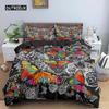 Butterfly Duvet Cover Set Colorful Butterfly Heart Shape Comforter Cover Spring Fresh Style Animal Polyester Bedding Set Girls