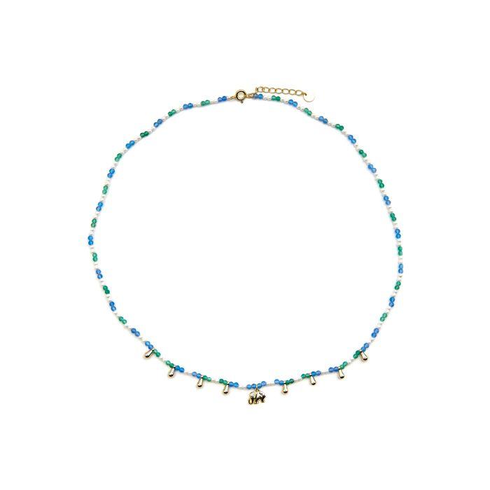 Collier Luxenter en argent 925 et finition on or 18 carats - Dirhum