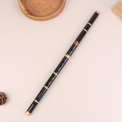 Langlebige handgefertigte 6-Loch F-Ton Bambusflöte, tragbares traditionelles Querflöten-Blasinstrument, ideal für Anfänger