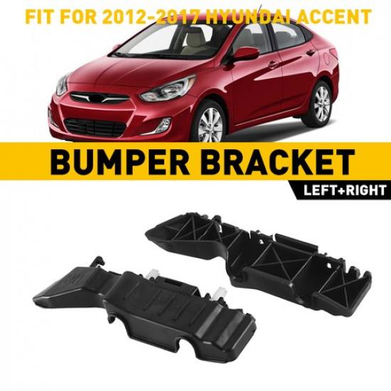 2pcs Front Upper Bumper Bracket Driver Passenger for Hyundai Accent 2012-2017 US