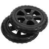 2Pcs Shopping Cart Wheels Replacement Heavy Duty Plastic Wheels for Grocery Trolley Foldable Cart Wheel Parts Smooth Rolling
