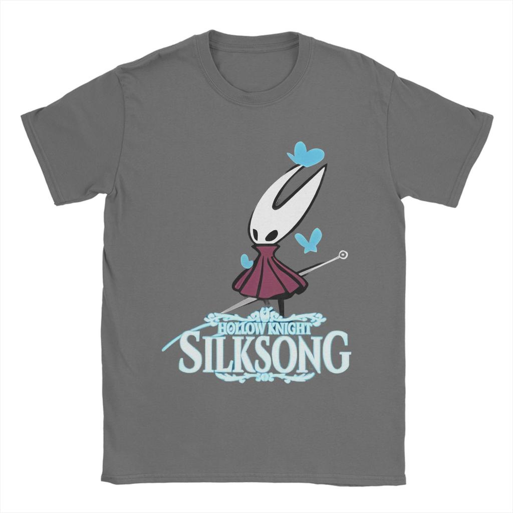 Hollow Knight Silksong T-Shirts Herren 100% Baumwolle Kleidung Mode Hornet Gaming Rundhals Kurzarm