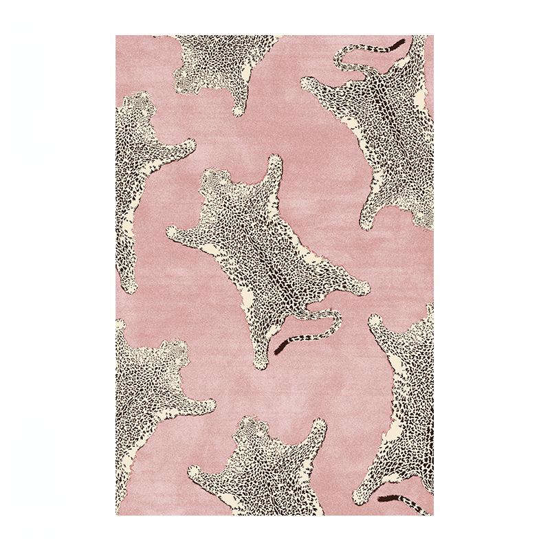 Light Luxury Plush Lounge Rug Home Bedroom Decor Leopard Print Carpet Thicken Study Non-slip Mat Nordic Carpets for Living Room