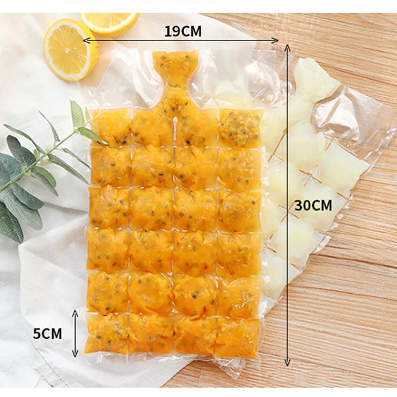30pcs/pack Disposable Ice-making Bags Ice Cube Tray Mold Ice Mould Ice Tray Summer DIY Drinking Tool Kitchen Gadgets