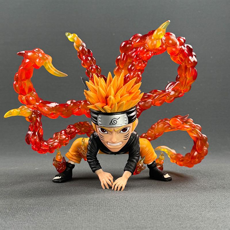 

Аніме Uzumaki Four Tails Action Figure Gk Statue Орнаменти Іграшки Подарунок помаранчевий
