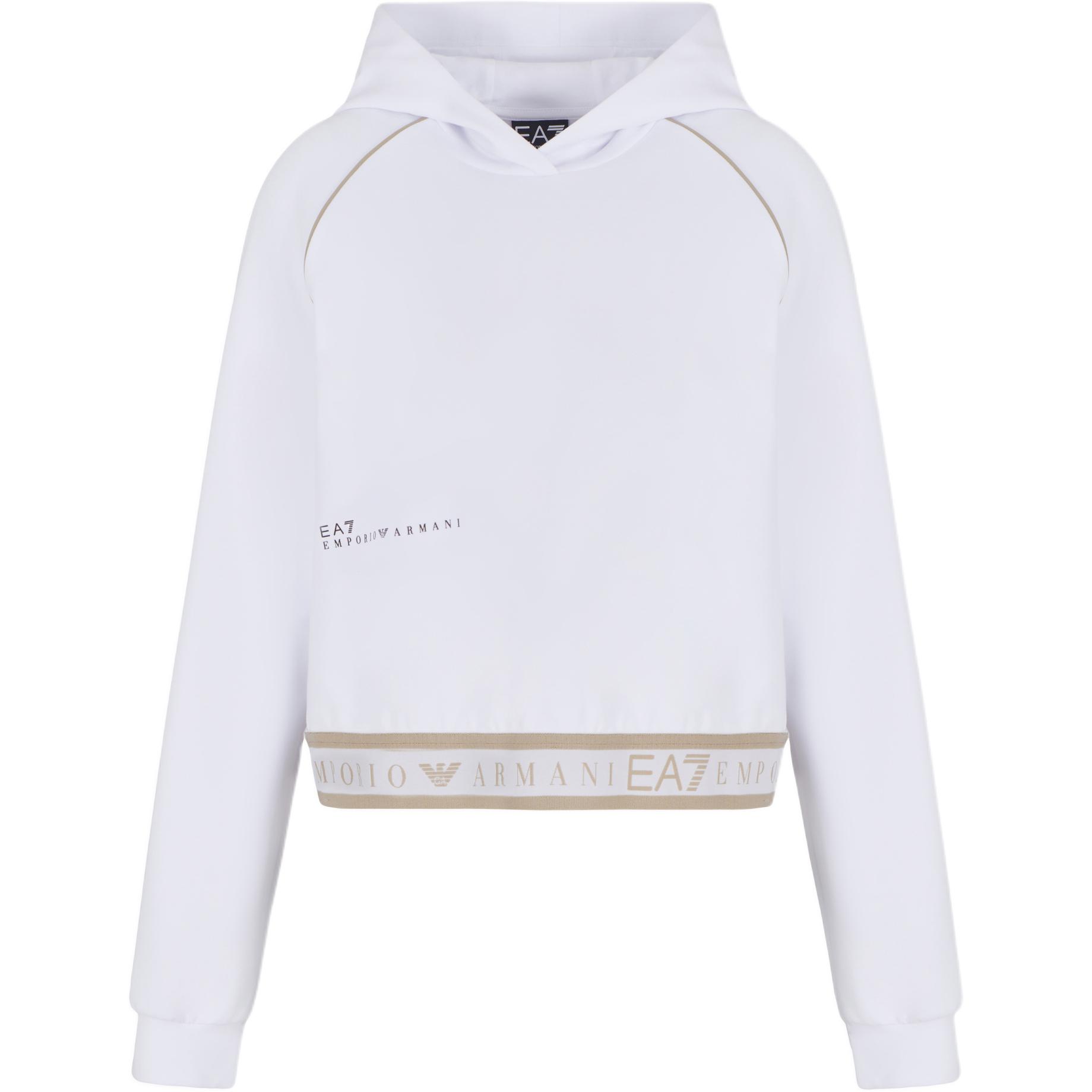 Emporio Armani EA7 Hooded Logo Long Sleeve Sweatshirt Women sweatshirt 7W000277-AF12501-U0002 M 12430₽