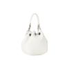 Vivienne Westwood Chrissy Detachable Strap Polished Hardware Studded Bucket Bag Women Shoulder Bag White 43020001S000DPF
