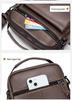 Shilaidun Men's Genuine Cowhide Leather Crossbody Shoulder Bag - 2025 Style