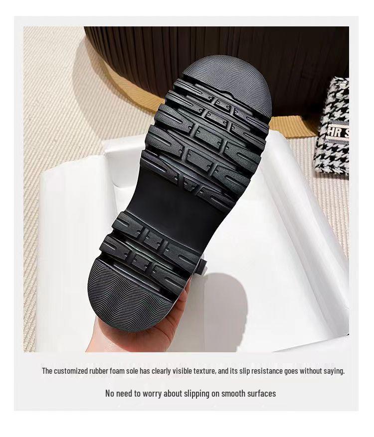 2025 Women's Over-the-Knee Leather and Fur Snow Boots, Plus Size, Fleece-Lined, Extra Wide, High-Leg