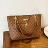 Women's Large Capacity Tote Bag Design Handbag Trendy Shoulder Purse with Printing Pattern for Shopping