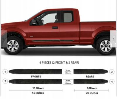 Ford F-150 - ČERNÉ lišty bočních dveří