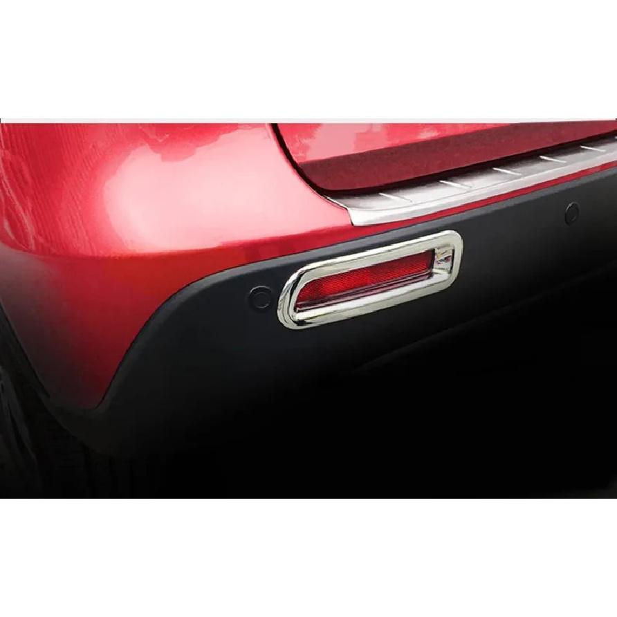 For Suzuki Vitara (2015-2022) ABS Chrome Front & Rear Fog Light Garnish Cover Trim - Car Accessories