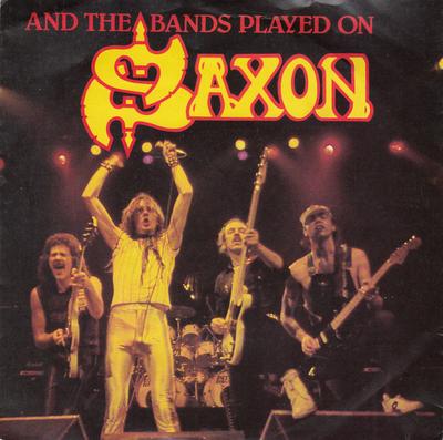 7inch Record SAXON - And The Bands Played On / Hungry Ye CAR180 CARRERE 1981 UK Metal Used