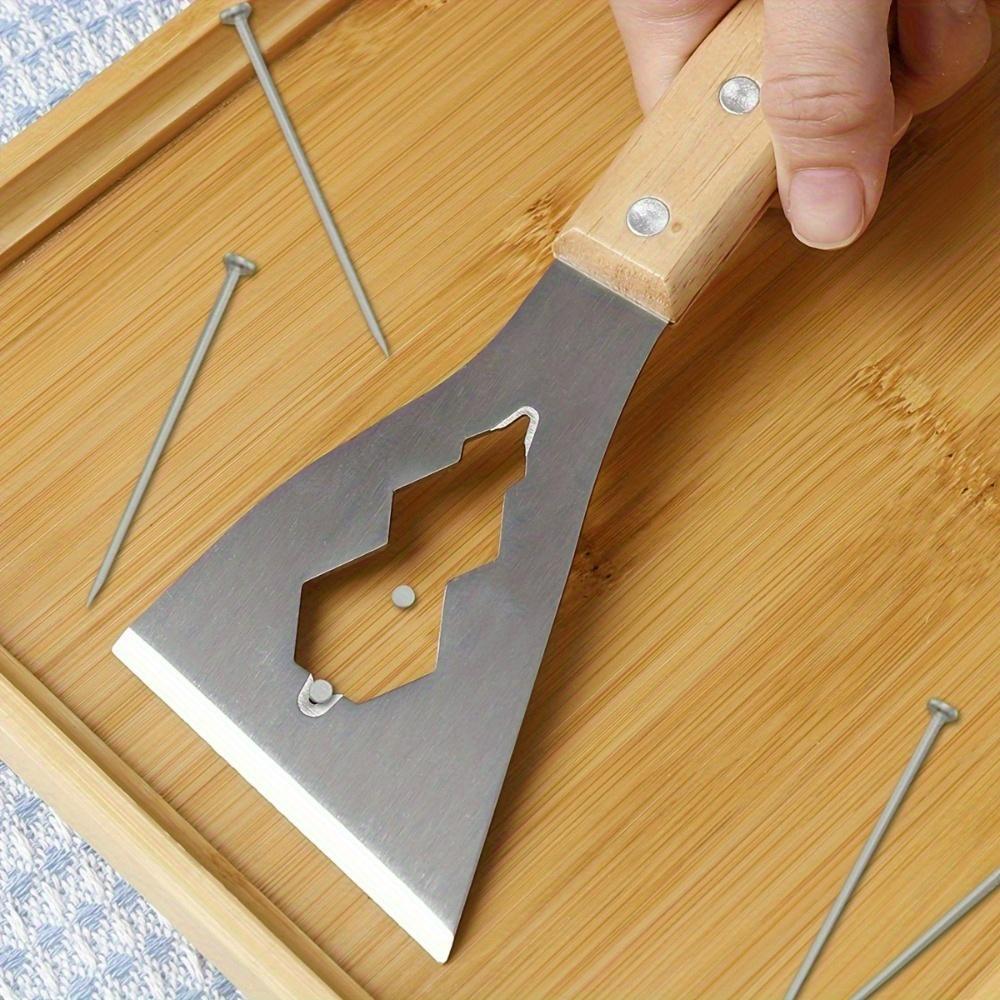 1 Stück Mehrzweck-Farbschaber & Entfernungswerkzeug mit ergonomischem Griff & gezahnter Klinge - für Zement, Putz, Farbentfernung