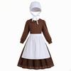 Delicate Maid Costume with Headdress | Convenient Back Zipper Closure,