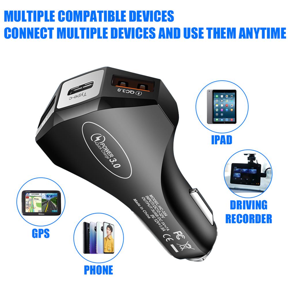 Car Charger Adapter Dual USB Type C Ports Super Fast Charging Conversion Plug Phone Charging For Lexus ES RX LS IS NX valve cap wzdf76
