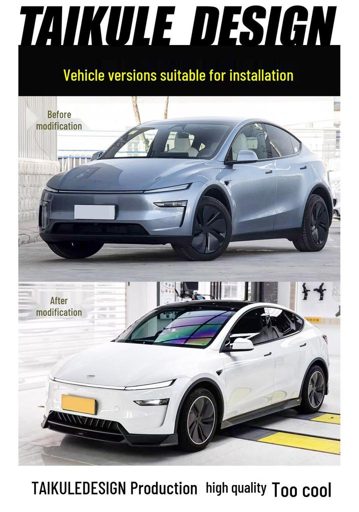 Tesla Model Y 2024+ Facelift Front Lip Splitter Spoiler by YOFER