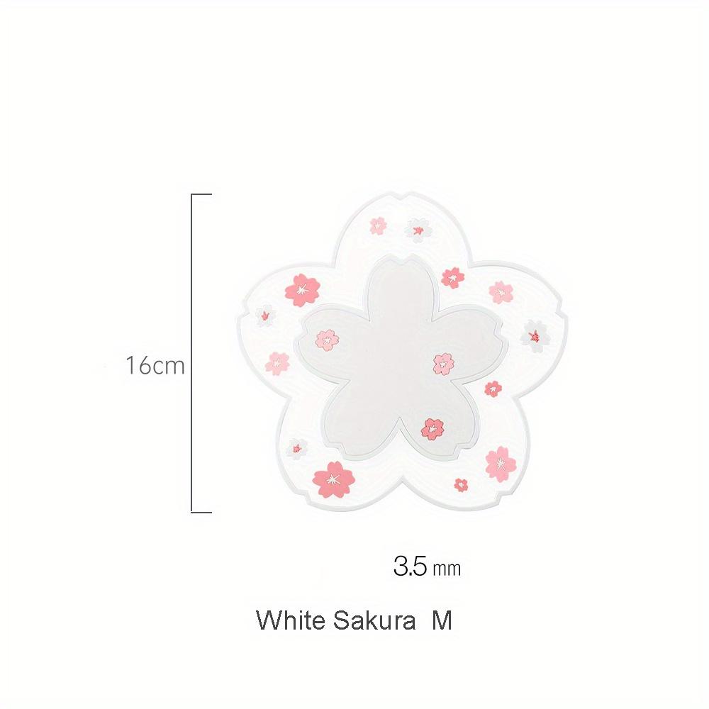 

Kawaii Cherry Blossom Coaster Tea Cup Mat Sakura Coaster Insulation Table Mats for Tea Milk Mug Drink Cup Coasters 1PC Mat M белый