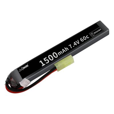 Akumulator MINSHI RC LiPo 7.4V 1500mAh z wtyczką Odamiya, 2S LiPo, wtyczka TAMIYA, Litowy, Kompatybilny z wieloma zabawkami elektrycznymi ze wtyczkami Tamiya (Rozmiar: