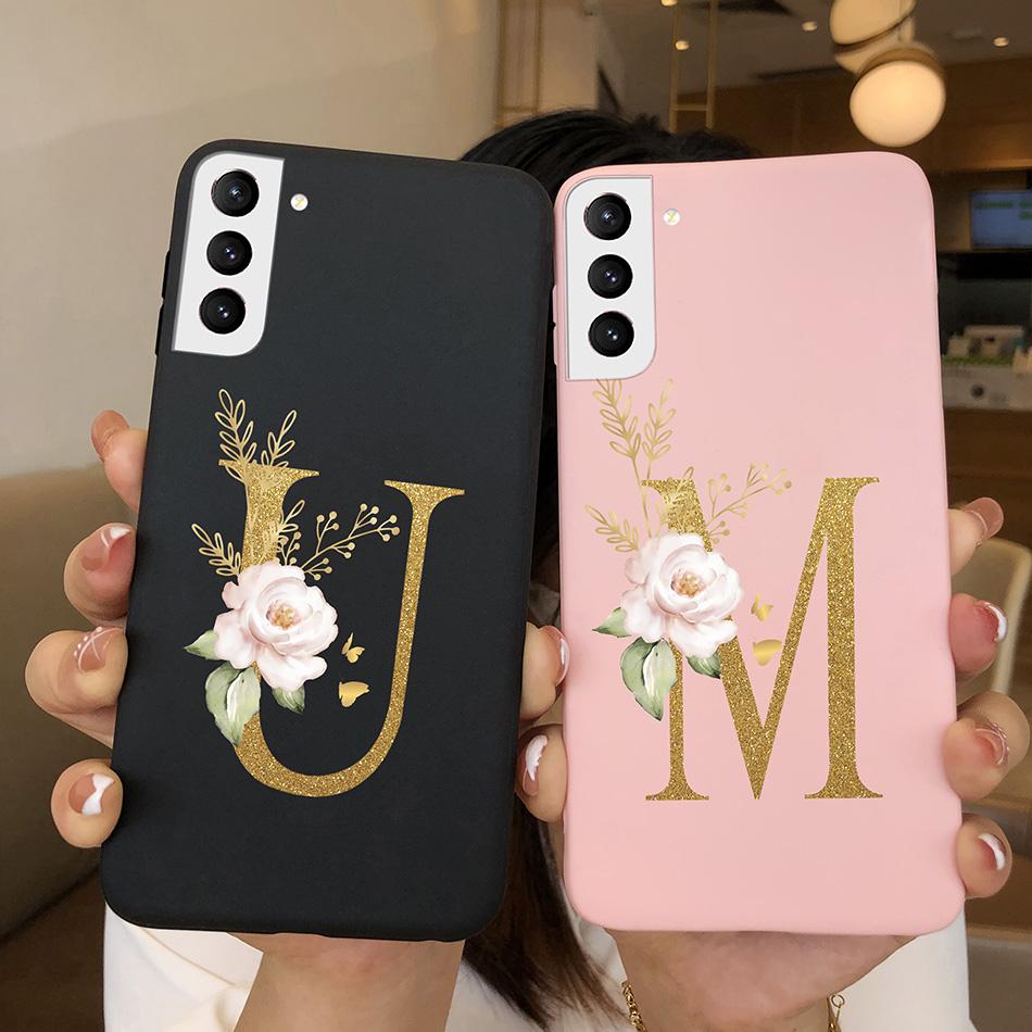 For Samsung S21 FE S21 Ultra Plus Case Slim Soft Cute Letters Cover For Samsung Galaxy S21 Plus 5G S21+ S 21 Ultra Phone Cases