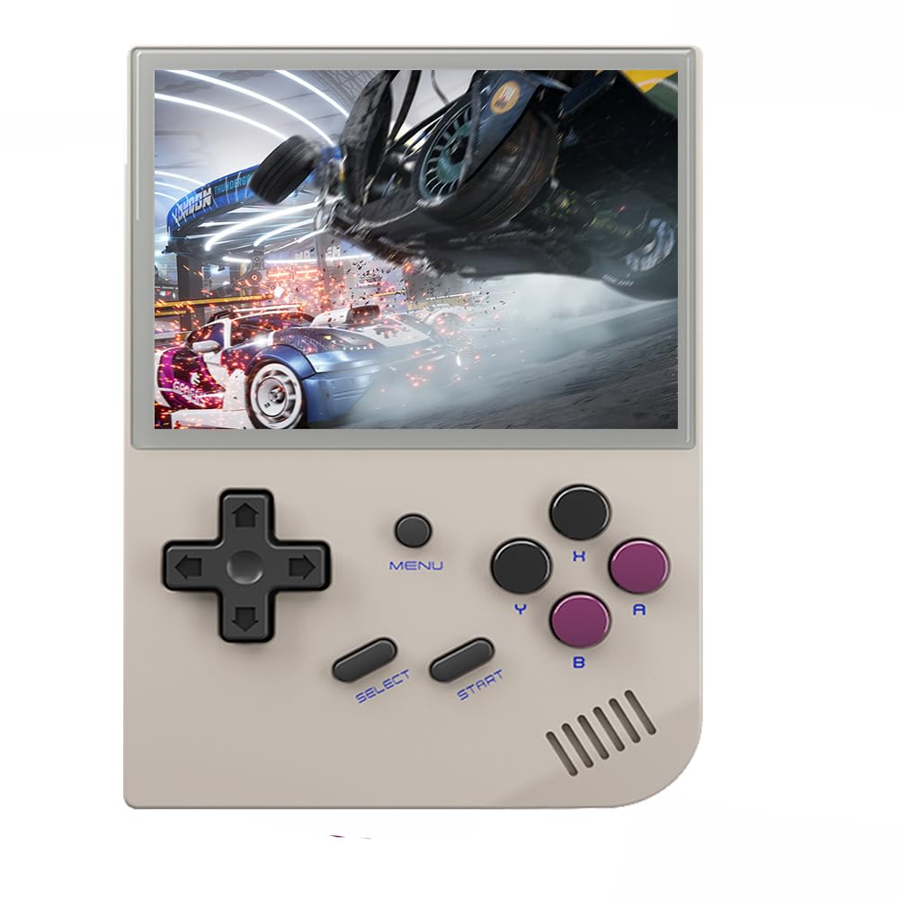 

Anbernic RG35XX 2024 Whatsko Handheld Game 64GB Linux IPS OCA Full Vibration Japanese Language Gray Console, RAM, System, 3.5-inch Screen, Motor,