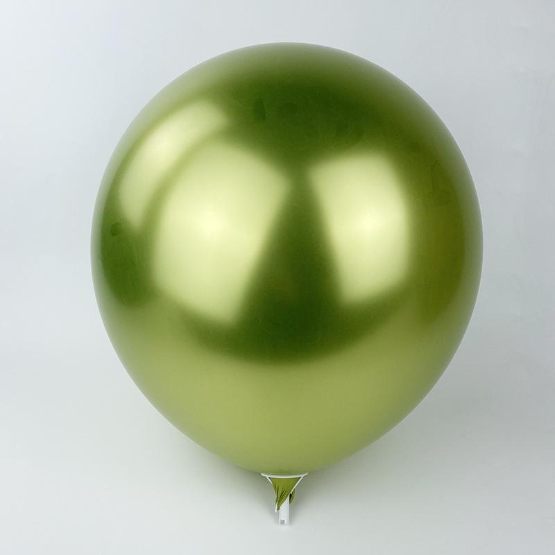 18 Inch Metal Latex Balloon Thickened Pearlescent Metal Ball Wedding Party Decoration Birthday Arrangement Balloon