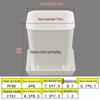 Square Root Control Succulent Pot: Short & Chubby Plastic Flower Pot for Seedlings or Kindergarten Activities