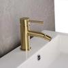Brushed Gold Bathroom Brass Bidet Faucet Hot And Cold Water Mixer Basin Fucet