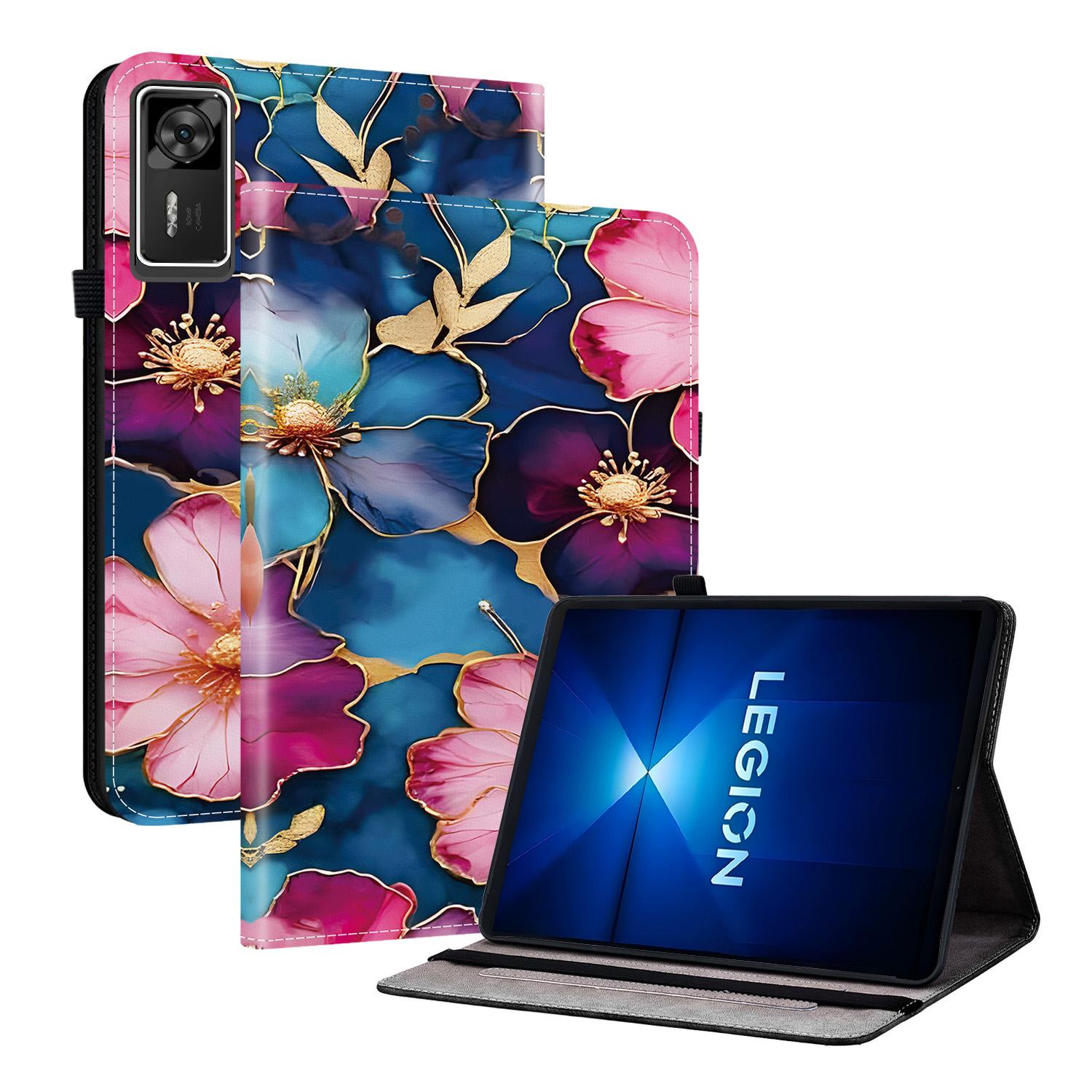 

Для Lenovo Legion Y700 Gen 4 Шкіряний чохол з принтом, підставка, чохол для планшета з відділеннями для карток