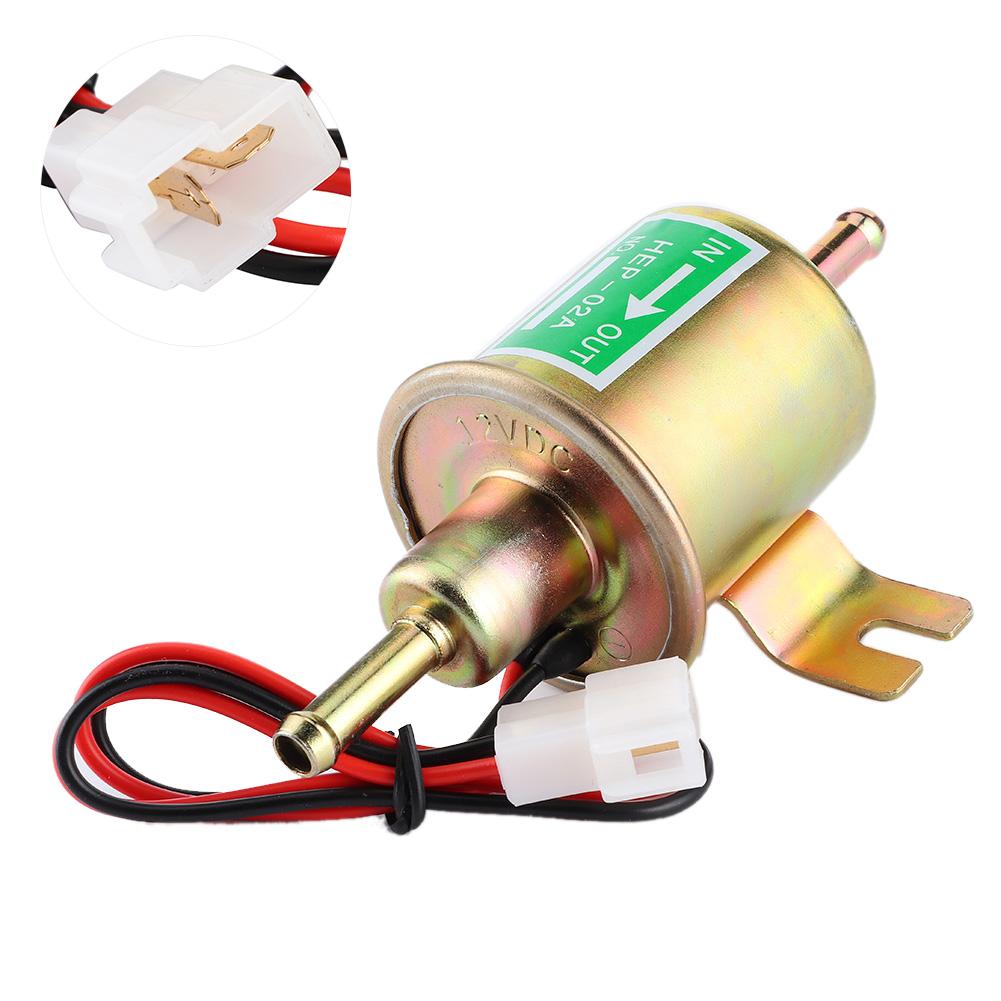 12V 3‑6 PSI Inline Gas Diesel Electric Fuel Pump Low Pressure HEP‑02A for Car Truck Boat