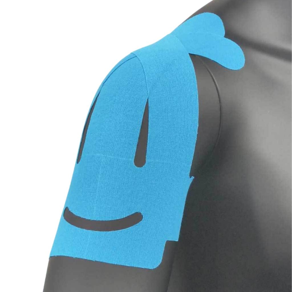5Pcs Elastic Pre Cut Shoulder Support Muscle Tape Sports Kinesiology Tape Athletic Muscle Sports Tape For Shoulder Pain Relief
