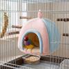 Sherpa Inner Liner Parrot Fleece Warm Nest Thick Velvet Small Bird Winter House  Pet Bird Supplies