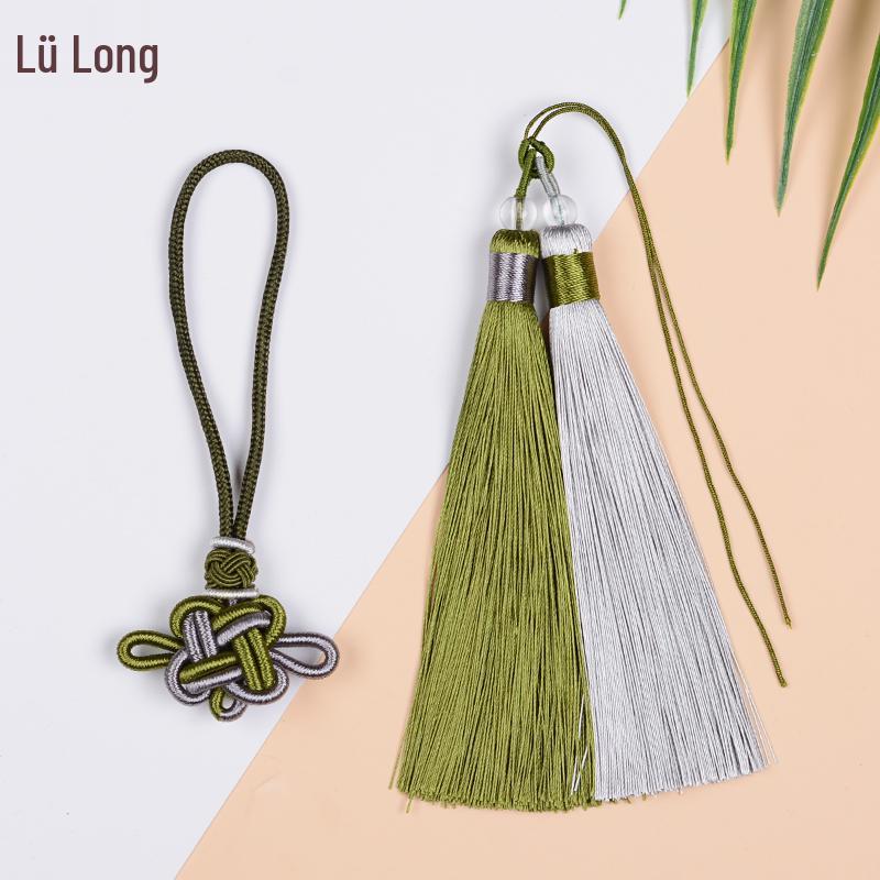 Handwoven Red Chinese Knot Tassel DIY Kit - Small Pendant