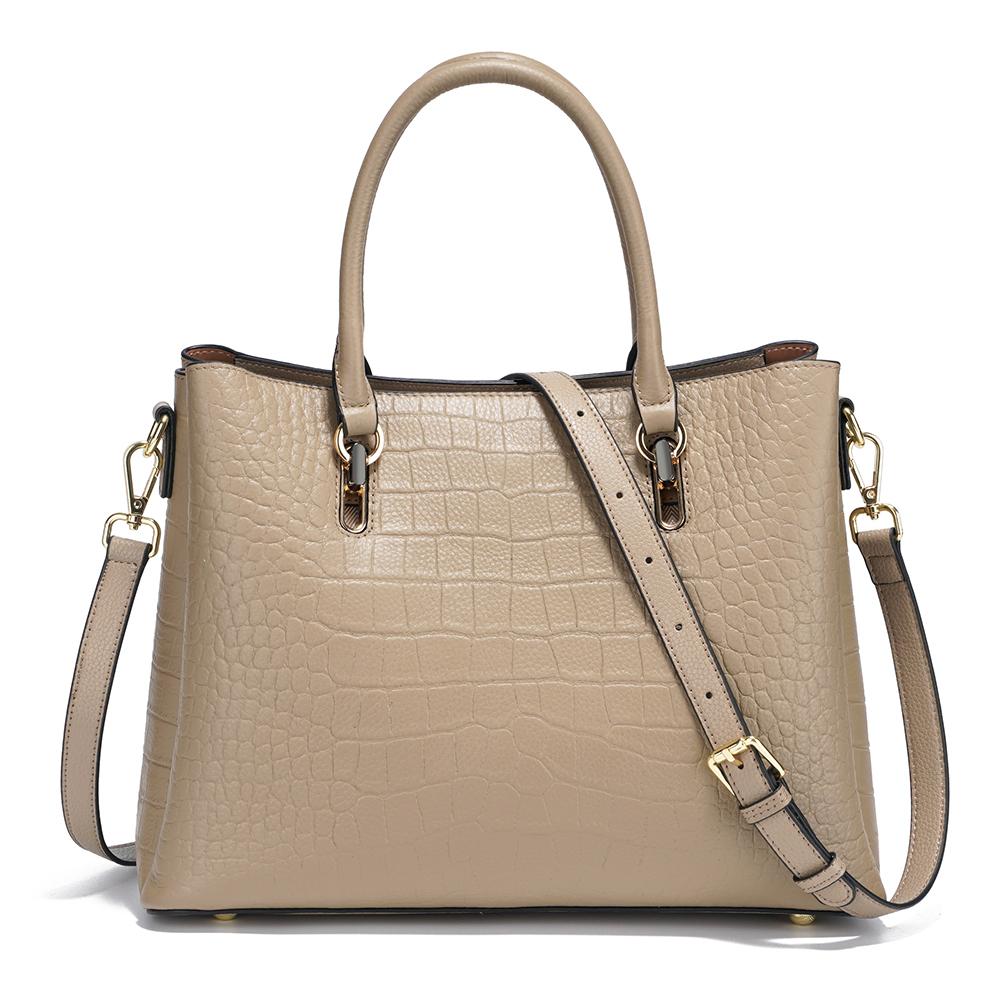 Zency Damen-Tragetasche aus echtem Leder mit großem Fassungsvermögen