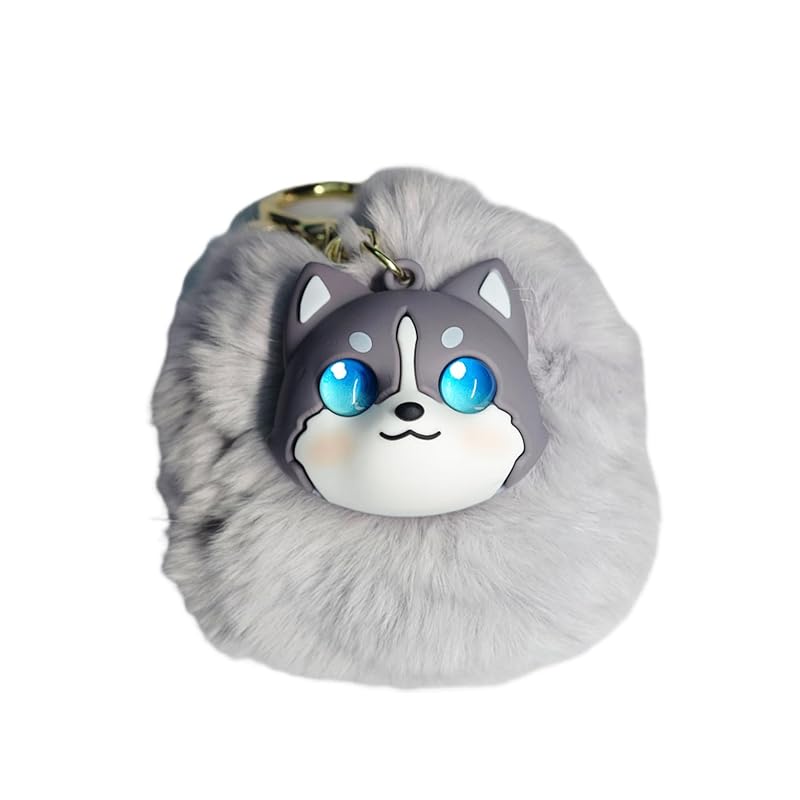 

[Pandachilla] martyra Super cute dog bag charm key ring (Siberian Husky)