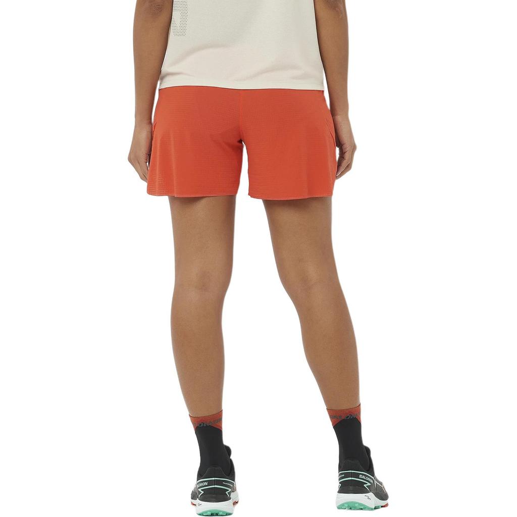 Salomon Sense Aero 5 Outdoor Sports Minimalist Breathable Comfortable Casual Shorts Women shorts Tomato LC2266900