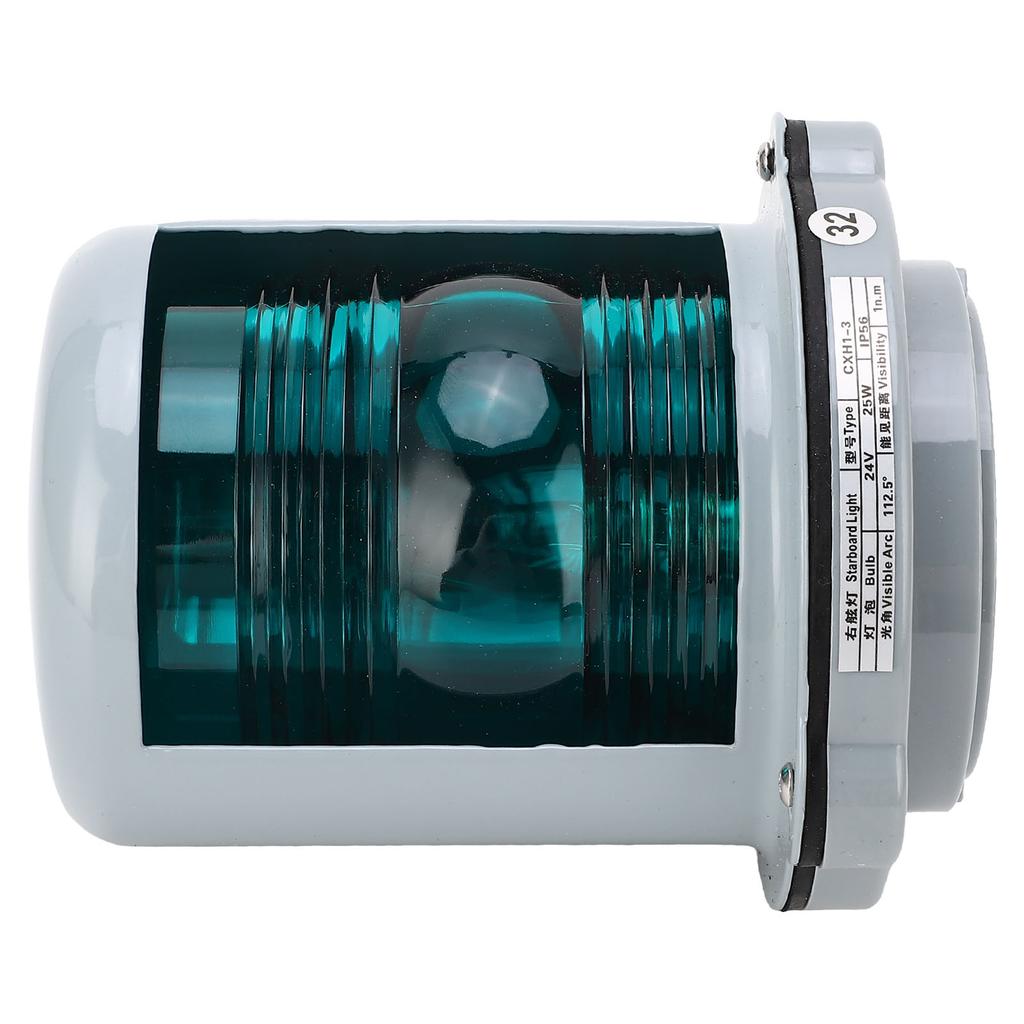 Starboard Navigation Light Green LED Anchor Navigation Lamp Signal Mast Light for 12M Boat DC24V 25W