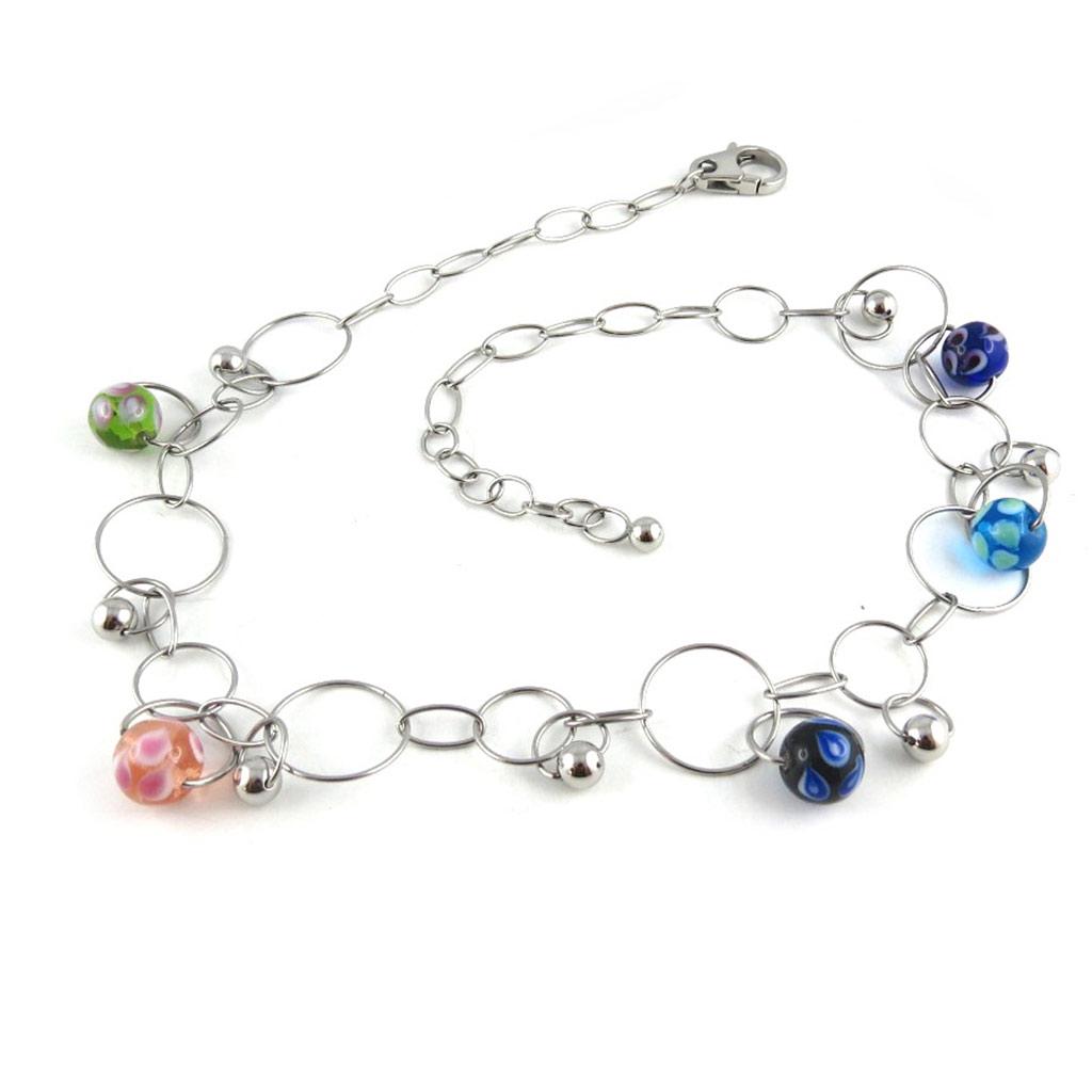 Altesse [L1918] - Collier acier 'Calypso' tutti frutti