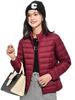Wnodruke Ultralight Down WN004 Red Wine Women's Jacket, Lightweight, Warm, Compact, (JP, Alphabet, Small, Collar)