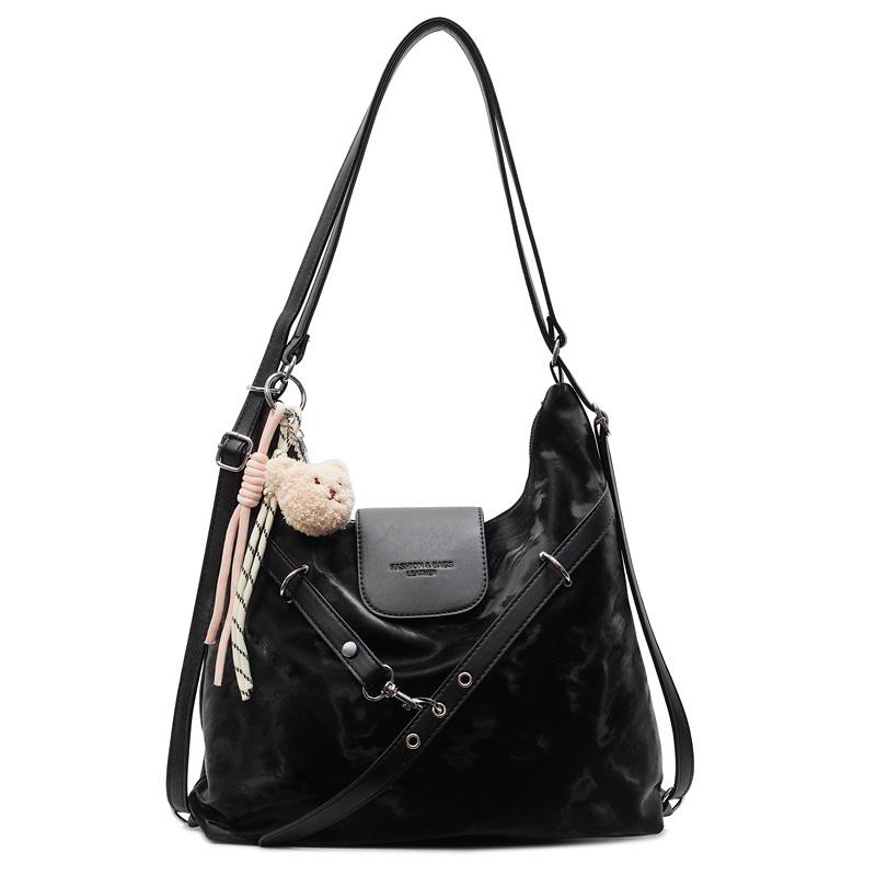 Popular casual high-end sense lightweight tote bag female versatile Spice Girl style multi-back commuter style backpack