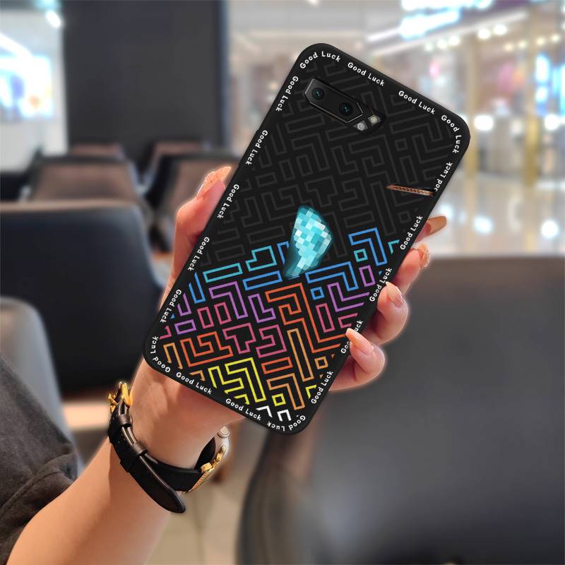Dirt-resistant Fashion Design Phone Case For Asus ROG Phone II ZS660KL Soft Case Shockproof TPU Durable Cute Anti-dust